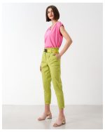 HIGH WAIST COTTON WITH BELT - Image 11