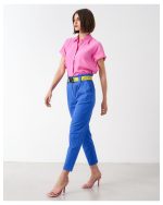 HIGH WAIST COTTON WITH BELT - Image 17