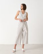JUMPSUIT LINEN STRIPES - Image 3