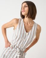 JUMPSUIT LINEN STRIPES - Image 4