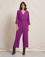 JUMPSUIT CROPT V NECK