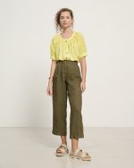 CROPPED LINEN TROUSER