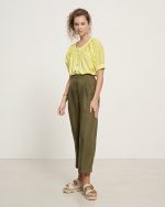 CROPPED LINEN TROUSER - Image 7