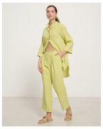 CROPPED LINEN TROUSER - Image 10
