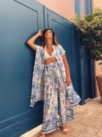TROUSER SATIN WIDE LEG