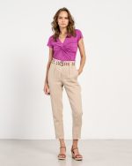 TROUSER LINEN CROPPED