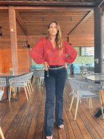 JEAN BLACK FLARED LEG