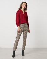 TROUSER COTTON ANIMAL PRINT