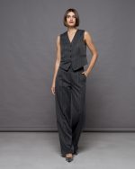TROUSER STRIPPED WIDE LEG - Image 2
