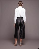 TROUSER ECO LEATHER CROPPED - Image 7