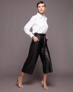 TROUSER ECO LEATHER CROPPED - Image 8