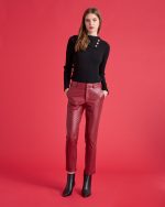 ECO LEATHER CHINOS TROUSER - Image 9