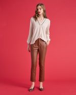 ECO LEATHER CHINOS TROUSER - Image 13