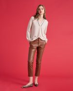 ECO LEATHER CHINOS TROUSER - Image 14