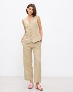 TROUSER LINEN CROPPED - Image 2