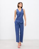 TROUSER LINEN CROPPED - Image 8