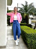 TROUSER LINEN HIGH WAIST