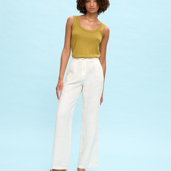TROUSER CROPPED LINEN