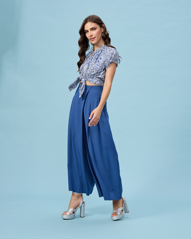 27126A.jpg TROUSER PLEATED CROPPED - Image 1