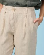 TROUSER CROP LINEN - Image 4