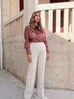 TROUSER CREPE FLARED LEG - Image 9