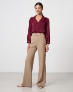 TROUSER CREPE FLARED LEG - Image 14