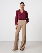 TROUSER CREPE FLARED LEG - Image 15