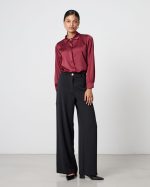 TROUSER WIDE LEG CREPE - Image 3