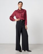 TROUSER WIDE LEG CREPE - Image 6