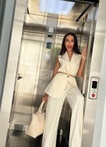 TROUSER WIDE LEG CREPE - Image 10
