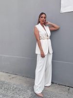 TROUSER WIDE LEG CREPE - Image 16