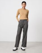 TROUSER STRIPED HIGH WAIST