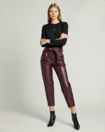 TROUSER BELTED ECO LEATHER