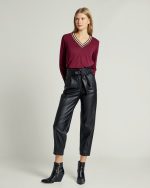 TROUSER BELTED ECO LEATHER - Image 2
