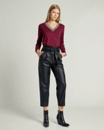 TROUSER BELTED ECO LEATHER - Image 6