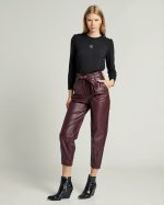 TROUSER BELTED ECO LEATHER - Image 9