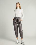 TROUSER BELTED ECO LEATHER - Image 13