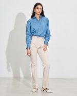TROUSER COTTON FLARED LEG - Image 2