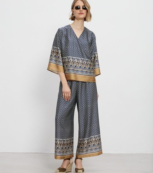 TROUSER SATIN PRINTED