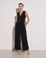 JUMPSUIT SLEEVELESS BUTTONS - Image 3