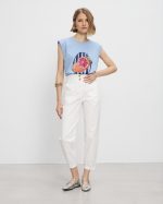 TROUSER COTTON HIGH WAIST