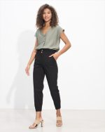 TROUSER COTTON HIGH WAIST - Image 5