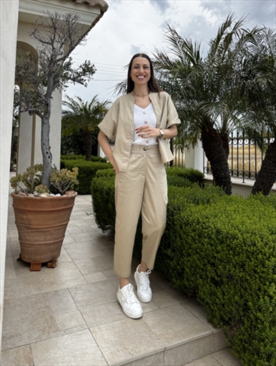 TROUSER COTTON CROPPED