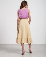 LINEN SKIRT WITH VOLAN - Image 3