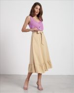 LINEN SKIRT WITH VOLAN - Image 5