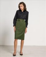 SKIRT PENCIL WITH BELT - Image 10