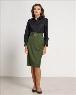 SKIRT PENCIL WITH BELT - Image 11
