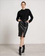 SKIRT PENCIL ECO LEATHER - Image 2