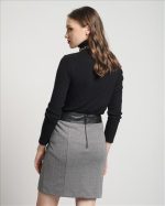 SKIRT SHORT ECO LEATHER DETAIL - Image 4
