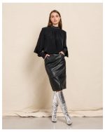 SKIRT ECO LEATHER PENCIL - Image 5